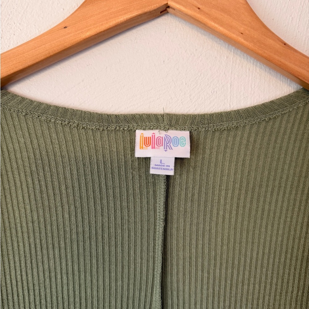 LuLaRoe - Large - Olive Maxi Duster - Picture 4 of 5